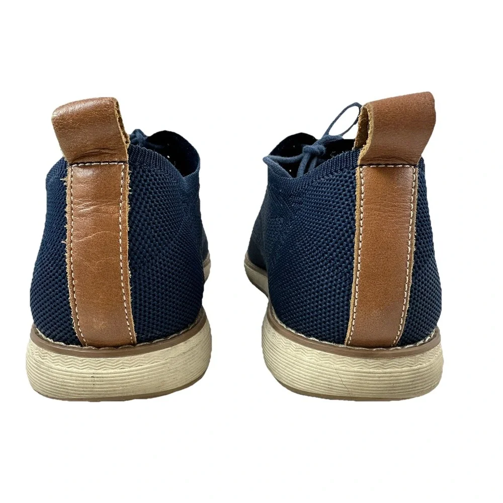 Penguin By Munsingwear Boat Shoes Mens 9 Navy Blue Lace Up Polyester Knit Casual